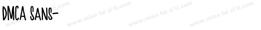 DMCA Sans字体转换
